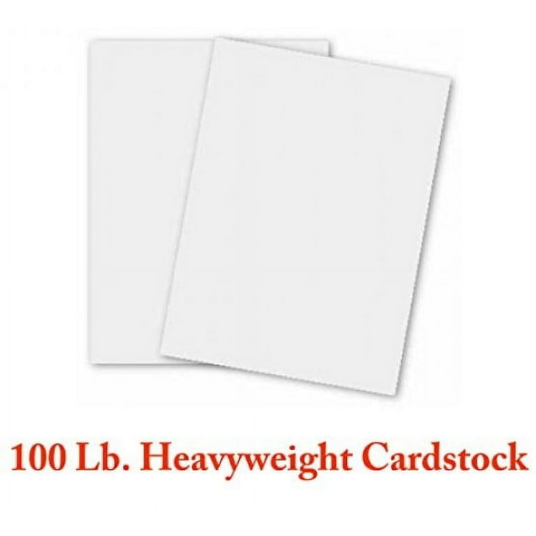 Premium White Heavyweight 100lb Super Smooth 8.5x11 Card Stock (50 Pack)