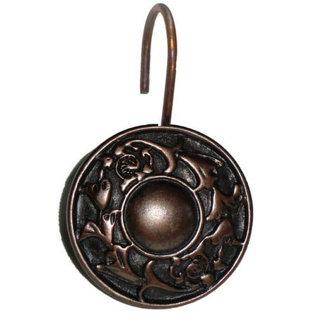 Regency Resin Shower Curtain Hooks In Oil Rubbed Bronze Walmart Com