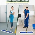 thumbnail image 6 of 36inch Commercial Dust Mop Pads for Floor Cleaning, Cleaning Office Garage Hardwood Warehouse Factory Mall 2PCS Blue, 6 of 7