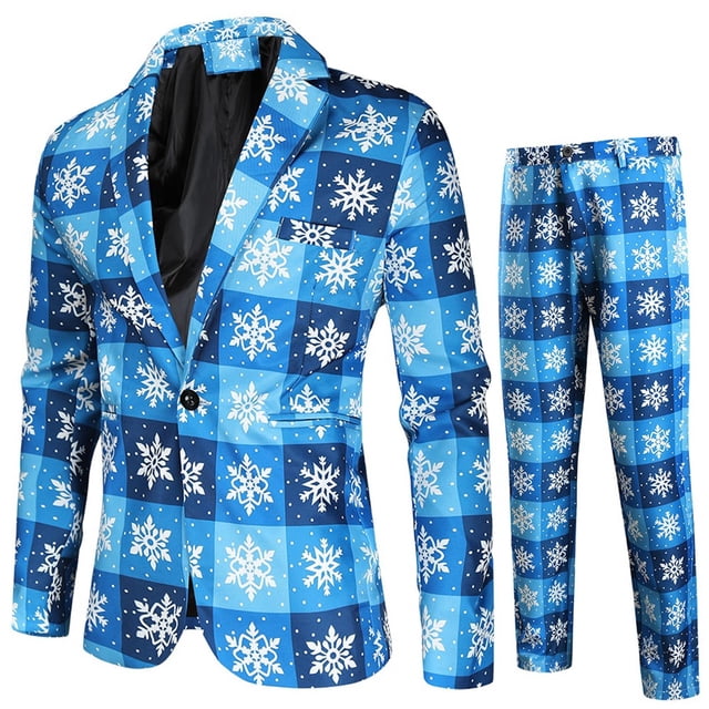 Ropa de hombre con estampado digital navideño, ropa a juego con múltiples escenas