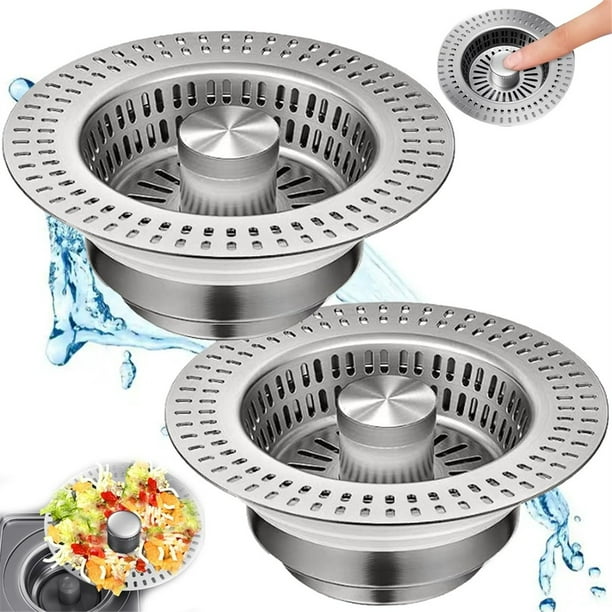Colador de Desagüe para de Cocina , Tapón de de Metal, Filtro de Desagüe para de Baño, Cesta Colectora