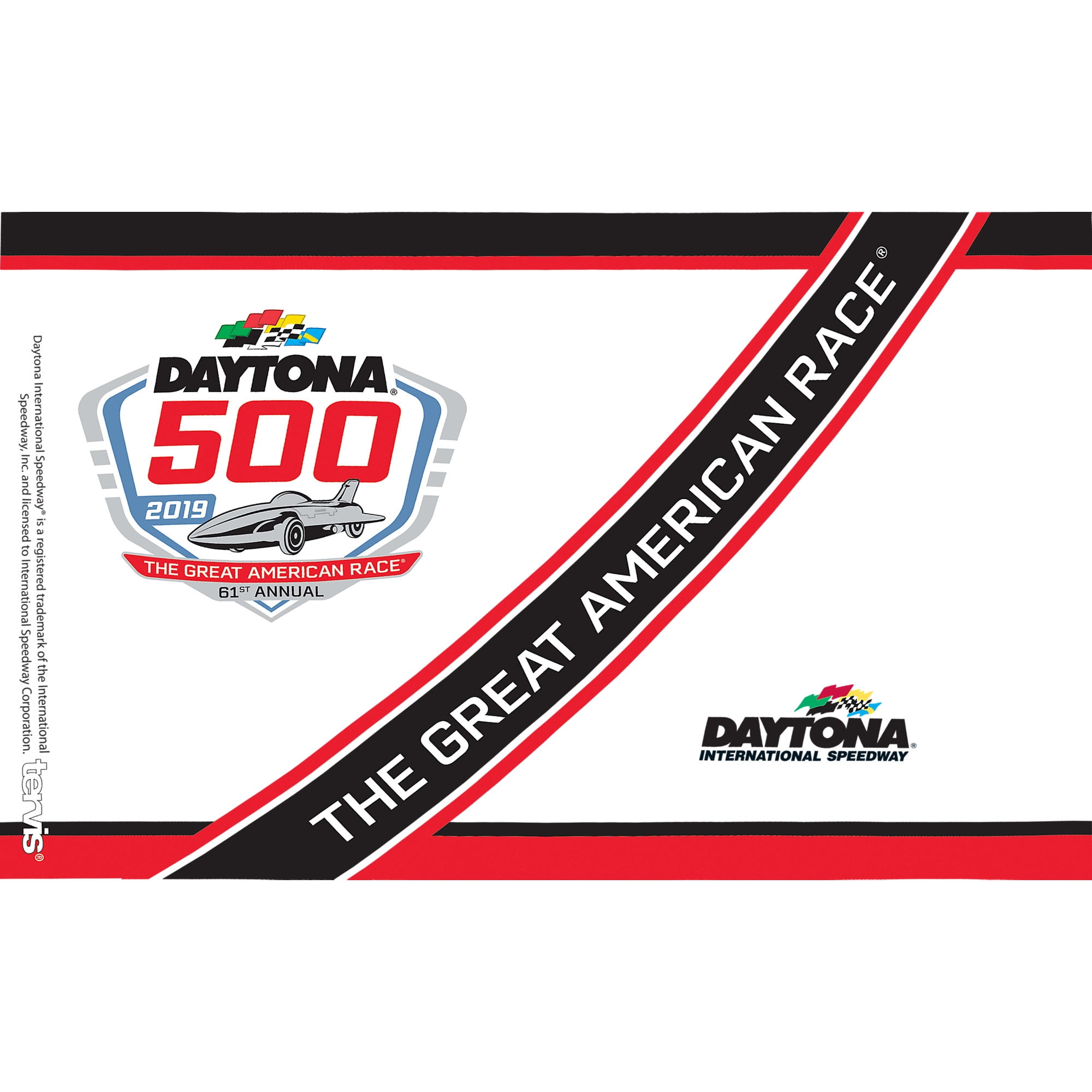 Tervis Double Walled NASCAR Insulated Tumbler Cup Keeps Drinks Cold & Hot, 10oz Wavy, Daytona 500 Pattern