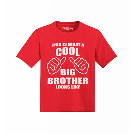 

Shop4Ever Cool Big Brother Toddler s Cotton T-Shirt 3T Red