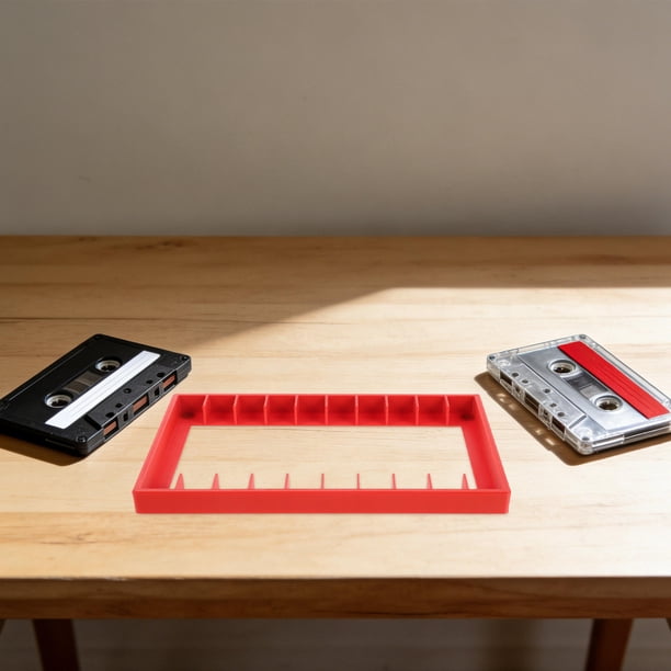 SHOWERORO Organizador De Cintas Cassette Con 10 Compartimentos Para De