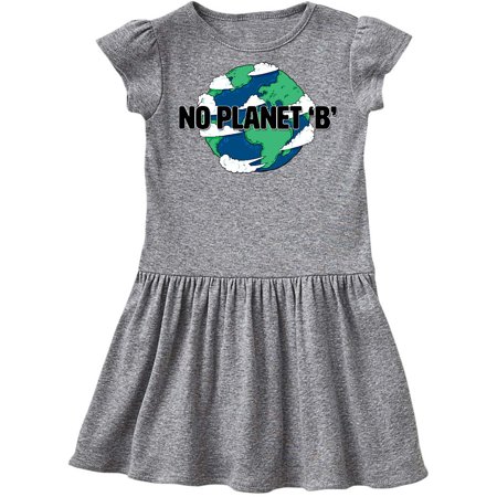

Inktastic No Planet B with Cartoon Earth Gift Toddler Girl Dress