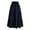 Navy, variant on Tumotour Summer Skirt For Women Drawstring Casual Maxi Skirt A-Line Flowy Ruffle Tiered Elastic High Waist Beach Floral Long Skirts With Pockets