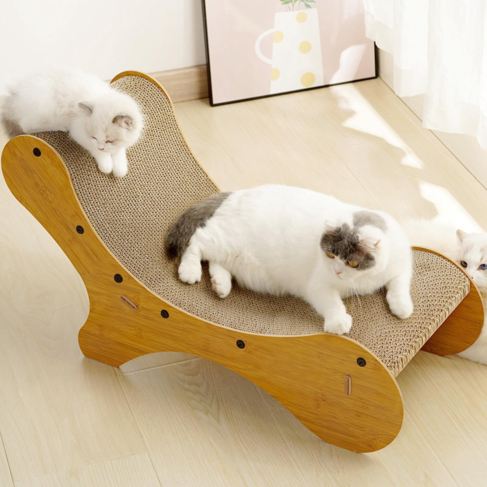Cat Scratching Lounger Scratching Pad Couch Sleeping Sturdy Bed Nest Cat Scratcher Cardboard Sofa for Indoor Cats Gift Kitten Paws