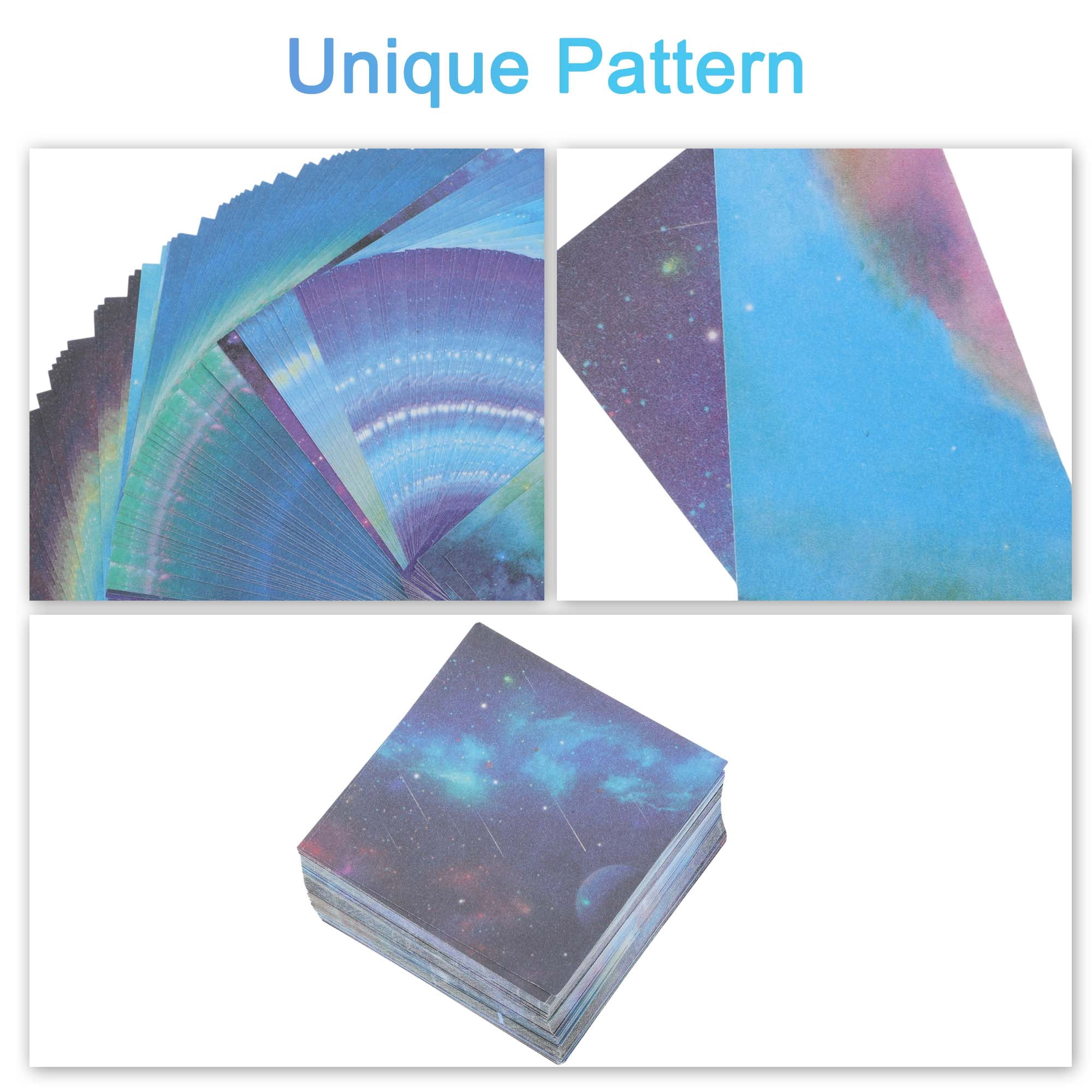 Unique Bargains 240Pcs Double-Sided Origami Paper for DIY Arts Purple