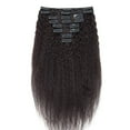 thumbnail image 2 of Double Weft Afro Kinky Curly Full Head Clip in Human Hair Extensions For Women, 2 of 6