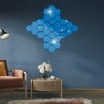thumbnail image 6 of JDEFEG 24 s Removable Acrylic Mirror Setting Wall Sticker Decal for Home Living Room Bedroom Hexagon Acrylic Diy Wall Sticker 3D Stereo Home Decor with Adhesive On Mirror Tiles Octagon Blue, 6 of 7