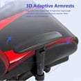 thumbnail image 4 of Mr IRONSTONE Gaming Chair for Adults, 7 Point Massage Computer Chair with Bluetooth Speakers RGB, Heavy Duty 400lbs Ergonomic PC Chair with 3D Armrests Footrest, Red/Black, 4 of 9