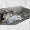 thumbnail image 6 of USA Soft Flannel Fleece Throw Blanket, Hand Drawn Las Vegas City Nevada Street Sketch Buildings of Liberty Cars Palms, Cozy Plush for Indoor and Outdoor Use, 70" x 90", Multicolor, by Ambesonne, 6 of 6
