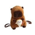thumbnail image 3 of Mochila de peluche de carpincho Sosteniendo el brindis, 3 of 9