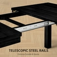 thumbnail image 5 of Morden Fort Extendable Dining Wood Table for 6-8, Rectangular 60"-80" Modern Expanding Table for Kitchen, Living Room, Gatherings, Meetings, Black, 5 of 9