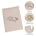 thumbnail image 4 of Naierhg Homemade Bread Storage Pouch Single-layered Food Grade Large Capacity Drawstring Sealing Reusable with Liner Picnic Commute School Bread Preservation Bag, 4 of 7