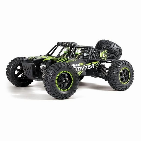 BlackZon BZN540114 1 by 12 Scale Smyter DB 4WD Electric Desert Buggy Model Truck, Green