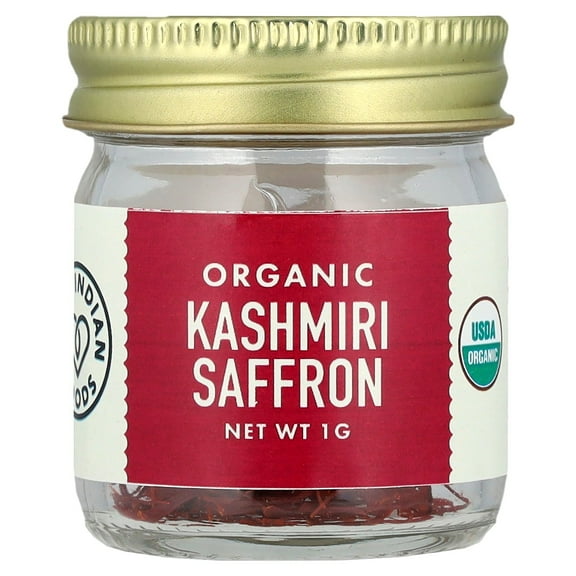 Pure Indian Foods Organic Kashmiri Saffron , 1 g