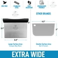 thumbnail image 3 of Zulay Kitchen Multi-purpose Stainless Steel Bench Scraper & Chopper Quick & Easy Perfect Cuts Black, 3 of 7