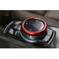 thumbnail image 5 of Xotic Tech JDM Metal Aluminum Center Console iDrive Multimedia Controller Knob Decor Ring Cover for BMW Red, 5 of 7