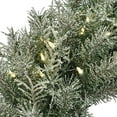 thumbnail image 3 of National Tree 24" Pre-Lit LED Snowy Stonington Fir Artificial Christmas Wreath - Warm White Lights, 3 of 5