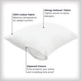 thumbnail image 3 of AllerEase Ultimate Cotton Pillow Cover Protector, King- Zippered, Temperature Balancing, 3 of 7