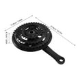 thumbnail image 3 of WEUVEB Crankset with Chainring for Mountain and Road Bikes, Cycling Replacement Parts for Bike Repair and Upgrade, 3 of 8