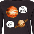 thumbnail image 4 of Inktastic Jupiter and Saturn Space Humor "sup Saturn", "sup Jupes" Long Sleeve Youth T-Shirt, 4 of 5