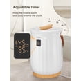 thumbnail image 2 of 20L Towel Warmers for Bathroom, Luxury Large Spa Towel Warmer Bucket, 15/30/45/60 Min Auto Shut Off, with LED Screen, Handle, Fits Towels, Blankets, Bathrobes, PJ's, for Him & Her, 2 of 9