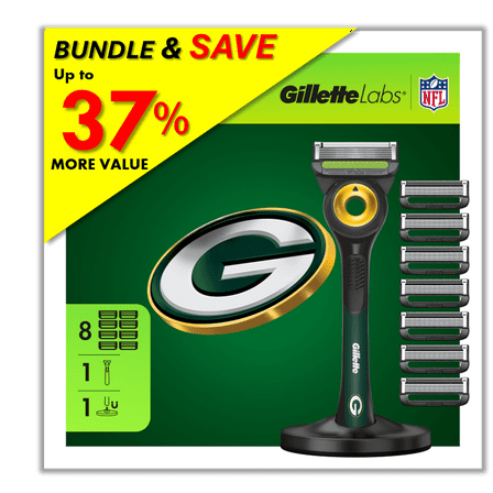 Exclusive Gillette Labs Official Packers Gameday Razor Bundle