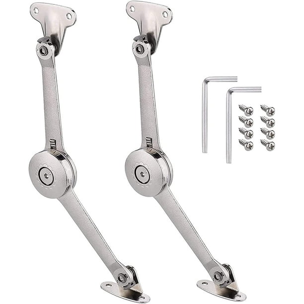 2 Piezas de Soporte de Elevación de Puerta de Armario para Muebles, Bisagra Estándar Fuerte, Accesorios de Solapa y Solapa, Tapas para Armario de Cocina, Puerta, Armario, Caja de Juguetes