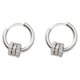 thumbnail image 2 of 2 pes de pendientes , conjuntos de pendientes pa mujer, hombre, de cumpleaños Hugo Aretes de aro, 2 of 8