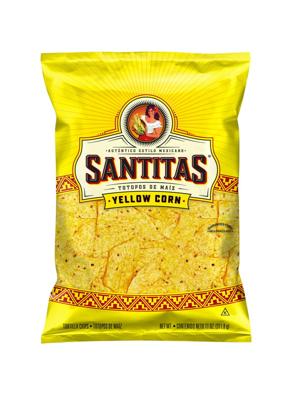 Santitas Tortilla Chips Blended Corn, 11 oz