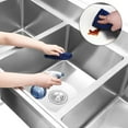 thumbnail image 6 of Stainless Steel Sink, 57x26x44inch, Three Bowl Compartment, Hot & Cold Hoses, Kitchen Utility Sink for Garage, Restaurant, Indoor Outdoor, 6 of 9