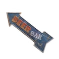 thumbnail image 1 of Flecha en apariencia Pintada de Hierro Publicidad de Metal Señal de Dirección Apuntando Hacia Decoración de licencia de Macarena Decoración De Bar Pub, 1 of 8