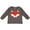 Charcoal Grey, variant on Inktastic Fox Woodland Animals Boys or Girls Long Sleeve Toddler T-Shirt