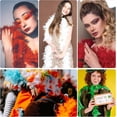 thumbnail image 4 of QPENWEI Boa de plumas para baile, fiesta de bodas, decoración de disfraces de Halloween, boa de plumas, 4 of 4