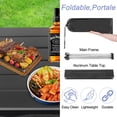 thumbnail image 4 of Mesa de camping Grope ultraligera de aluminio 40x35x33 cm negra, 4 of 6