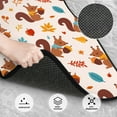 thumbnail image 2 of Daiia Forest Squirrel Nuts Printed Car Floor Mats Set of 4, Durable Non Slip Auto Floor Carpet, Car Interior Carpets Proof Foot Pads Anti-Slip Cushion Automoetive Accessories, 2 of 6