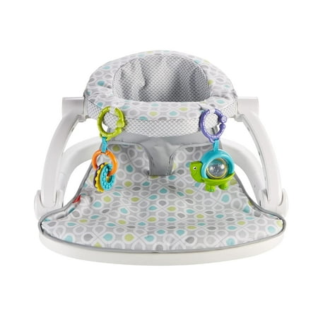 Fisher-Price Supportive Sit-Me-Up Comfy Interactive Floor Seat Infant Mat Toy