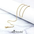 thumbnail image 2 of 555jewelry 1.2mm Stainless Steel Snake Chain Necklace for Men & Women, Stainless Steel Necklace for Men, Classic Necklace for Women, Simple Thin Delicate Chain Necklace, Gold, 20 Inch, 2 of 6