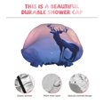 thumbnail image 4 of Gaeub Night Sky Elk Shower Caps for Women Men,Double Waterproof Layers Bathing Hat,Elastic and Reusable Bath Caps, 4 of 7