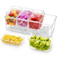 thumbnail image 1 of Condimento para condimentos Lifewit helado con 4 recipientes de 600 ml, 1 of 8