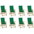 thumbnail image 4 of vidaXL Outdoor Recliner Chairs Patio Chair with Cushions Solid Wood Acacia, 4 of 108