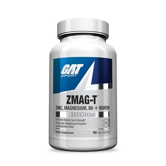GAT Sport Essentials ZMAG-T Zinc, Magnesium, B6   Boron, 90 Veg Capsules
