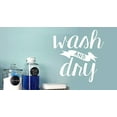 thumbnail image 3 of Wash Dry Laundry Wall Decals Vinyl Letters Stickers Home Décor, 12x12-Inch White, 3 of 6