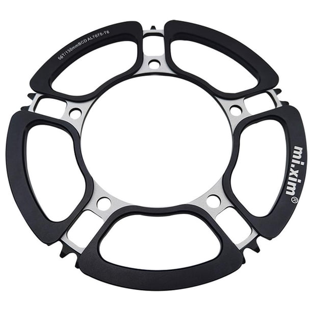 Cadena de bicicleta de carretera de montaña 130BCD 56T para plegable Negro Zulema Plato de bicicleta