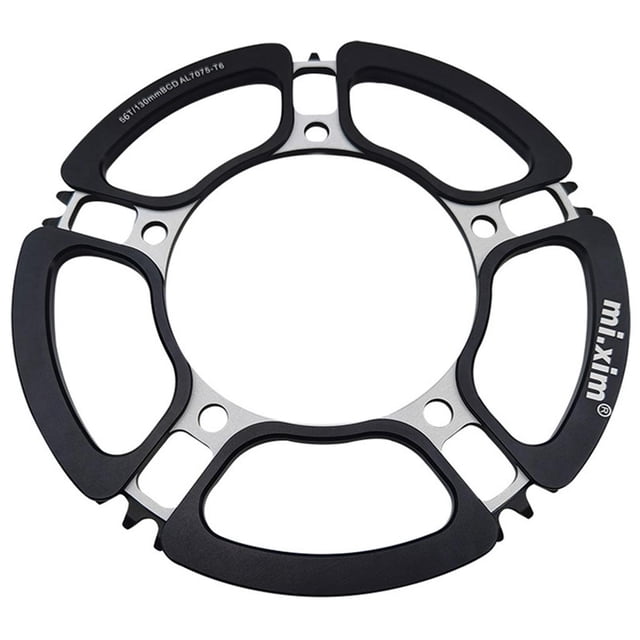 s Platos de cadena simple 130BCD 56T Mountain Road Negro shamjiam Plato de bicicleta