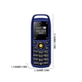 thumbnail image 3 of Double SIM Mini Keypad Bluetooth Phone with Detachable Ear Hook Headset, Ultra-Portable Flip Cell Phone for Travel, Dual SIM Support, Long Battery Life, Compact Design, Multi-Language, 3 of 8