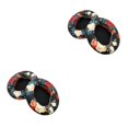 thumbnail image 2 of Bearachild 2 almohadillas para auriculares, auriculares para juegos, protección auditiva de cuero, almohadillas para los oídos de Gamer, Estampado floral negro 2Conjunto, 2 of 6