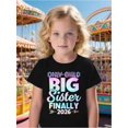 thumbnail image 1 of Only Expires 2026 Promoted To Big Sister Finally T-Shirt - Cute Kawaii Design, Short Sleeve Crewneck For Girls & Boys, Ages 3-13, Perfect For Birthdays & Special Occasions, Kids Tshirt, 1 of 6